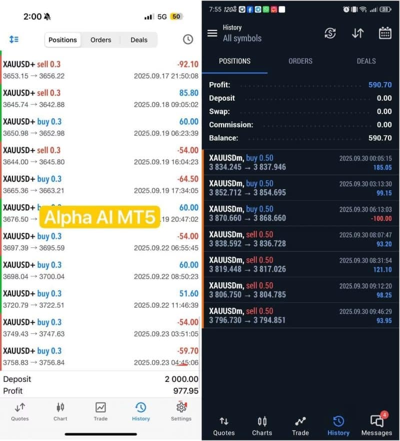 Alpha AI EA MT5 v109 + SetFiles For Build 5430+ 99 OnShoppie
